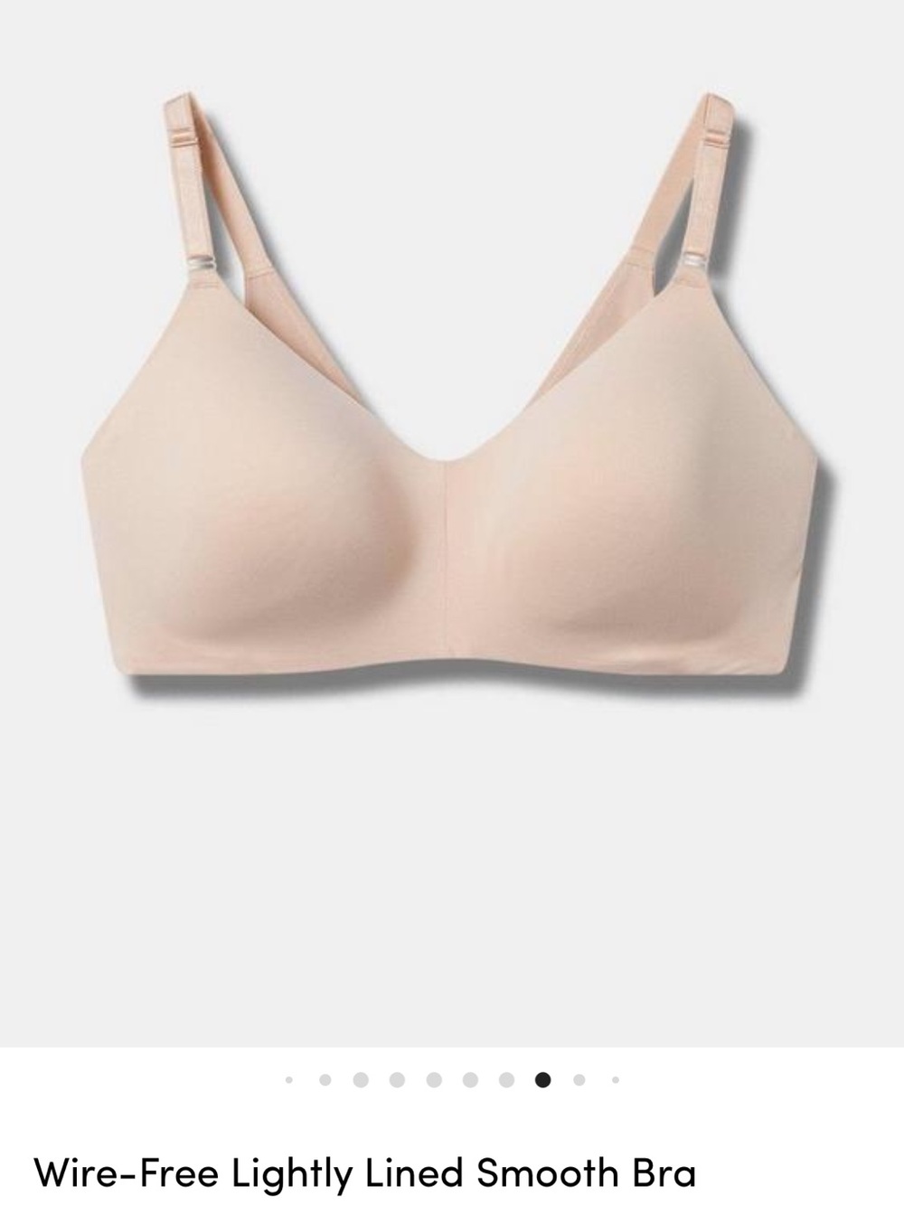 torrid Smooth Wire-Free Lightly Lined Bra in Nude Blush